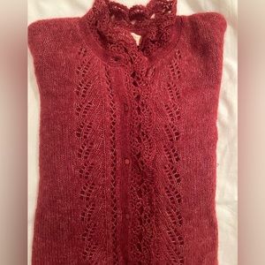 Sezane Angie Cardigan Rosewood